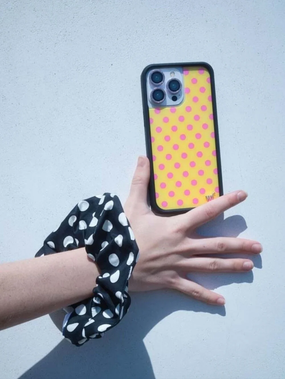 Wildflower Polka Dot | Yellow and Pink, New in Case